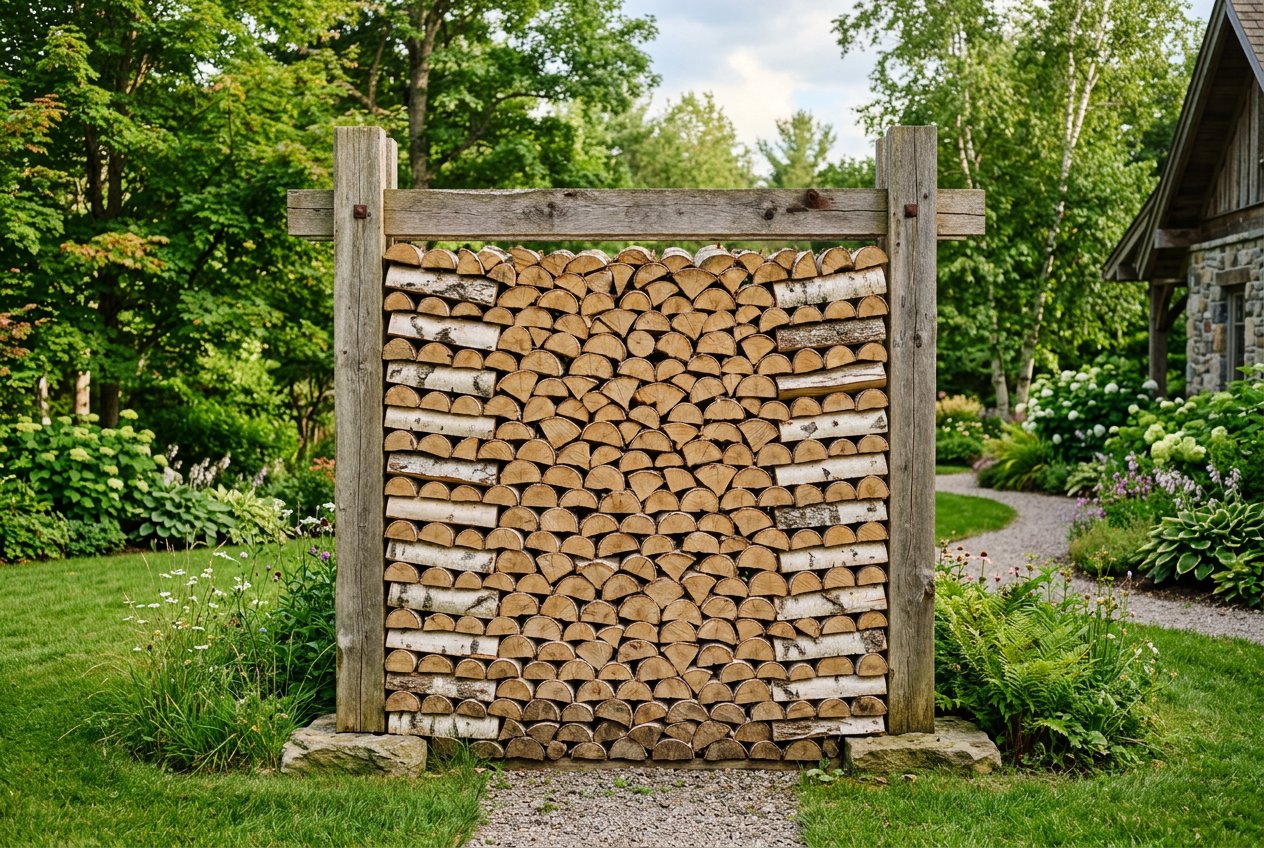 Укладка запаса в дровник в Кургане, район ул. Речная, 8